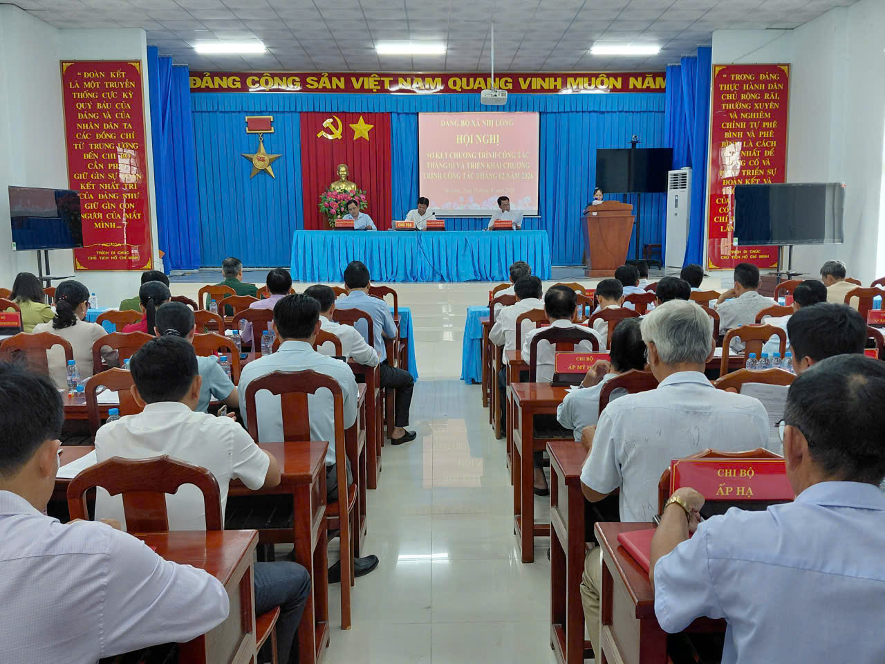 Đảng ủy Nhị Long sơ kết chương trình công tác tháng 01 năm 2026