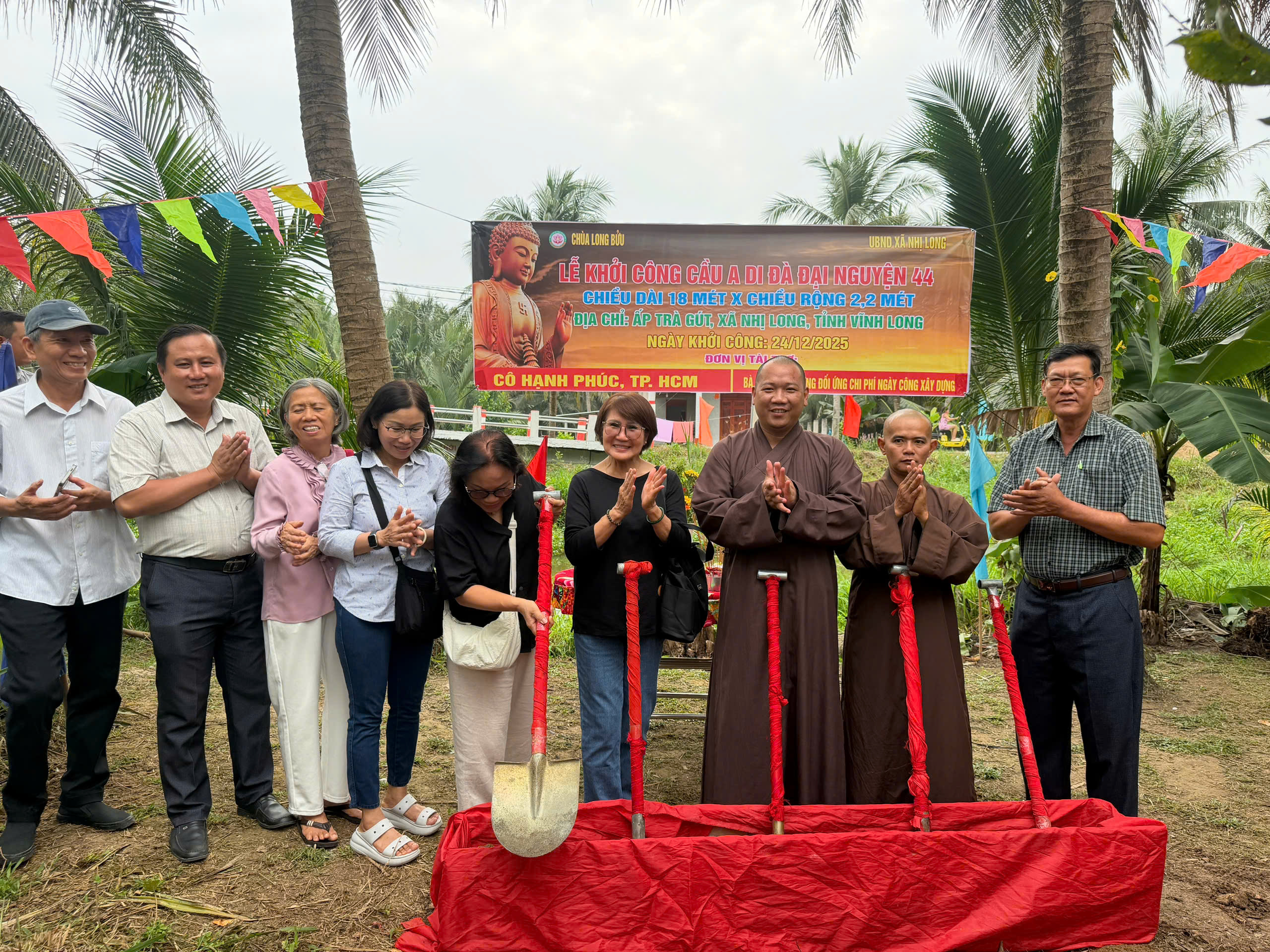 Lễ khởi công cầu giao thông nông thôn