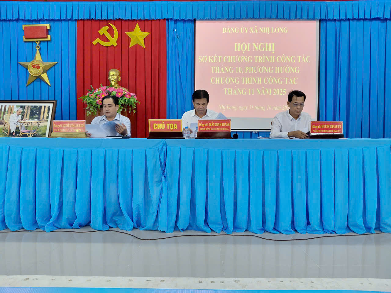 Đảng ủy Nhị Long sơ kết chương trình công tác tháng 10 năm 2025